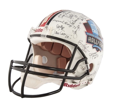 NFL HOF Full-Size Helmet Signed By an Incredible  (59) Hall of Famers Including Montana, Marino and Rice